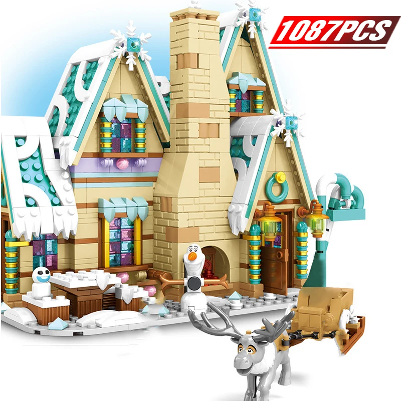 

Creator Princess Snow Queen Ice Girls Christmas Snow Houses Building Blocks Toy Friends City Bricks Toys for Children