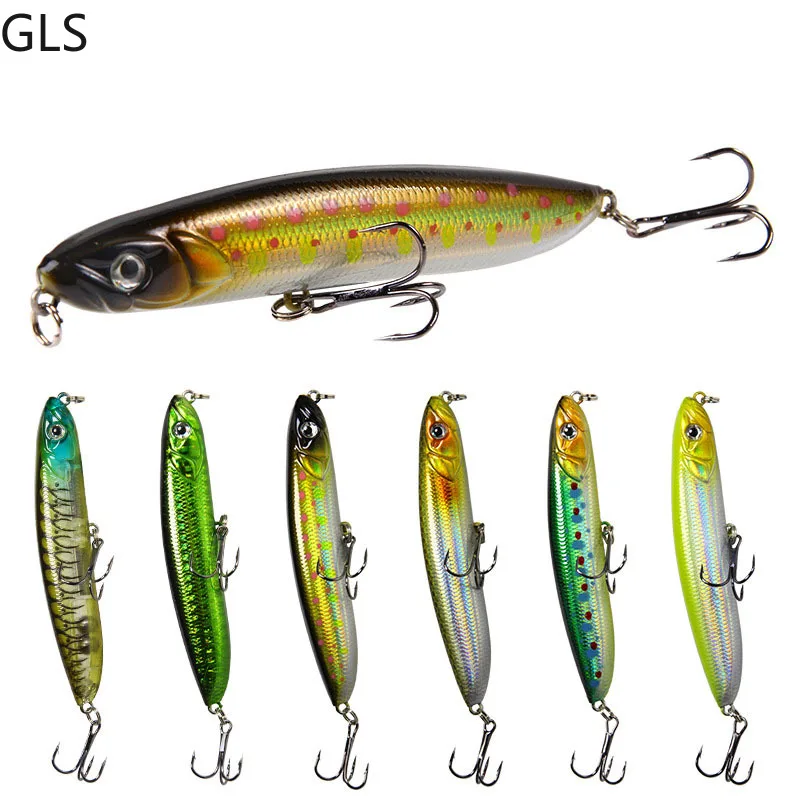 Isca de Pesca Alta Qualidade Emoção Vara 9.5 cm – 18g Afundando Lápis Longo Fundição Shad Minnow Isca Artificial Lúcio Iscas 1 Pçs
