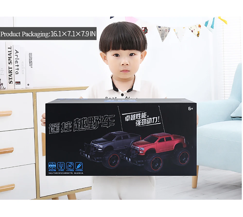 Электрический автомобиль RC внедорожный грузовик высокоскоростной гоночный автомобиль для скалолазания перезаряжаемый, прочный и простой в управлении детские игрушки RC автомобиль