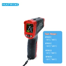 Laser Infrared Thermometer Instant-Read with Adjustable Emissivity 0.5sec responce LED Matrix Tester MTM-301 302 303 304