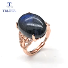 Labradorite rings natural big gemstone 12ct oval 13*18mm with rose gold 925 sterling silver fine jewelry for girls daily wear Fine Jewelry Labradorite rings natural big gemstone 12ct oval 13*18mm with rose gold 925 sterling silver fine jewelry for girls daily wear Fine Jewelry