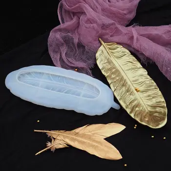 

Angel Wing Tray Silicone Jewelry Resin Mold Large Feather Dishes Plate DIY Mold Drop Shipping