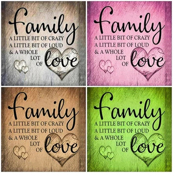 

AZQSD Diamond Painting Family Handmade Diamond Embroidery Home Sweet Home Decor Cross Stitch Kits Picture Of Rhinestones