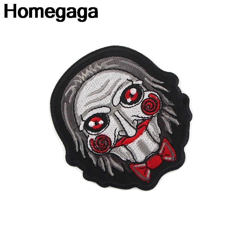 10 шт./лот Homegaga Billy кукольный ужас железные нашивки на одежду diy вышитые значки аппликации Лоскутные наклейки D2272