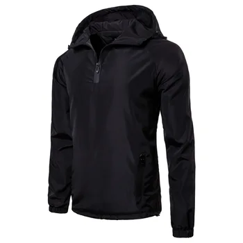 

Autumn and Winter 2019 Newest Pure-color Fashion Jackets Black Color S-xxl Sizes Men Coat Mens Bomber Jackets Windbreakers