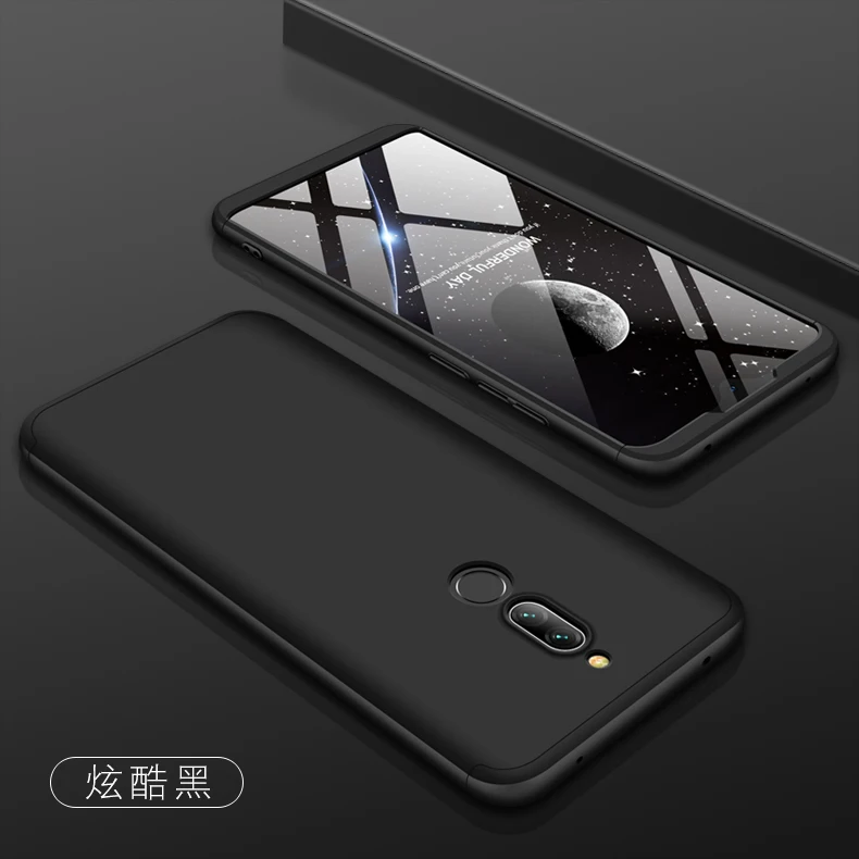 Для Xiaomi redmi 8 чехол на 360 градусов полный корпус жесткий чехол для Xiaomi redmi 8 redmi 8 Гибридный противоударный чехол+ закаленное стекло