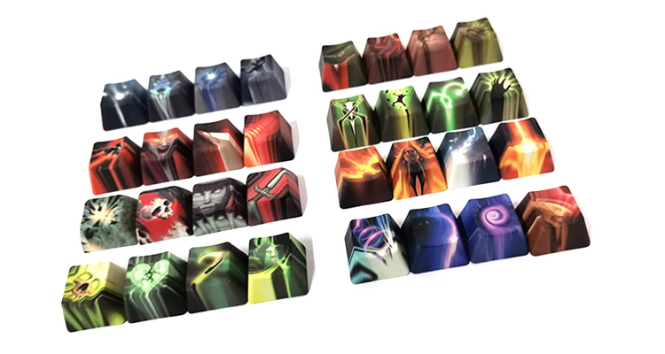 Teclado Mecânico, Cereja, OEM, Perfil XDA, Keycap para Dota 2, 1 Set