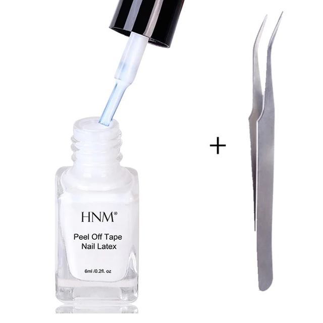 HNM белый розовый пилинг жидкий арт Латексная лента легко чистить УФ-гель для ногтей защита для кожи пальцев жидкий инструмент для ухода за ногтями - Цвет: set 1