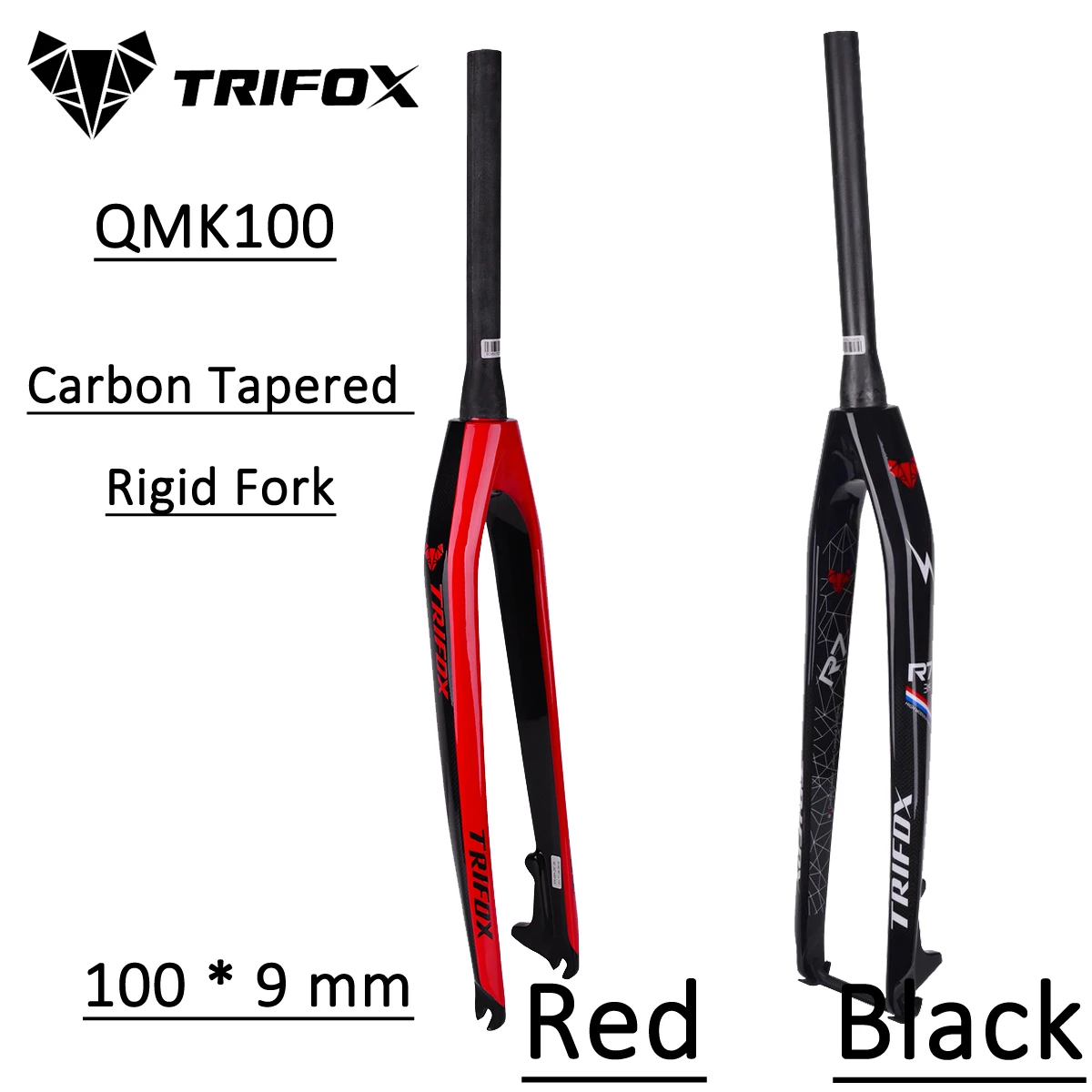 Trifox-マウンテンバイクフォーク,100x9mmディスク,qmk100 29er,クイックリリース,160mm