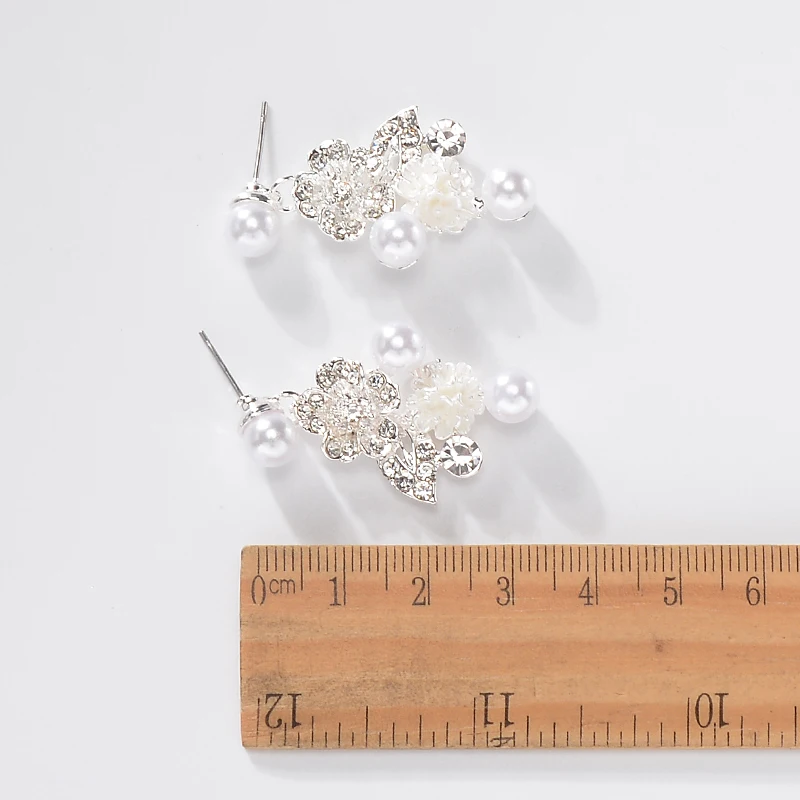 ESERES Дубай ювелирные наборы жемчуг бусы Стразы ожерелье и серьги для женщин наборы ожерелий для невесты