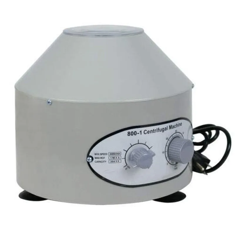Desktop Low Speed Electric Medical Laboratory Plasma Separator Centrifuge Machine with Timer Control Lab Rotor 800-1