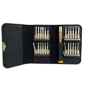 

25 In 1 Screwdriver Leather Set Disassembly Screwdriver Multifunctional Screwdriver Combination Mobile Digital Repair Tools