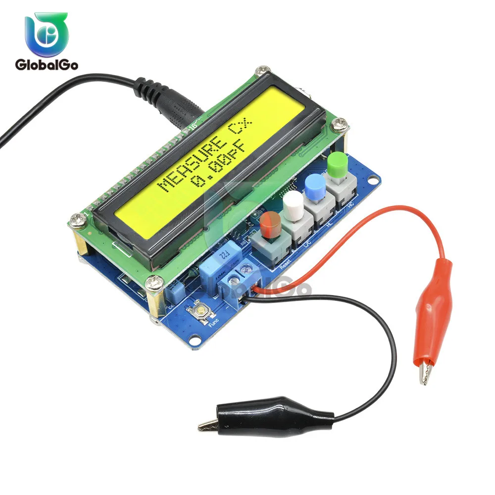 

Digital LCD Capacitance Meter Inductance Table TESTER LC Meter Frequency 1pF-100mF 1uH-100H LC100-A + Test Clip Mini Usb Cable