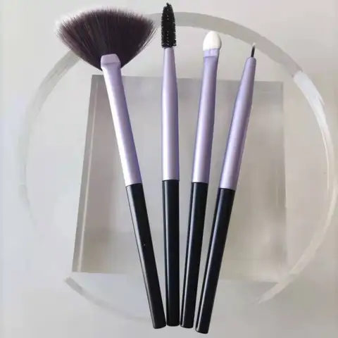 Long Tube Makeup Brushes Travel Set Professional Natural Hair Powder Foundation Eyeshadow Contour Eyebrow Cosmetic Brush Kit