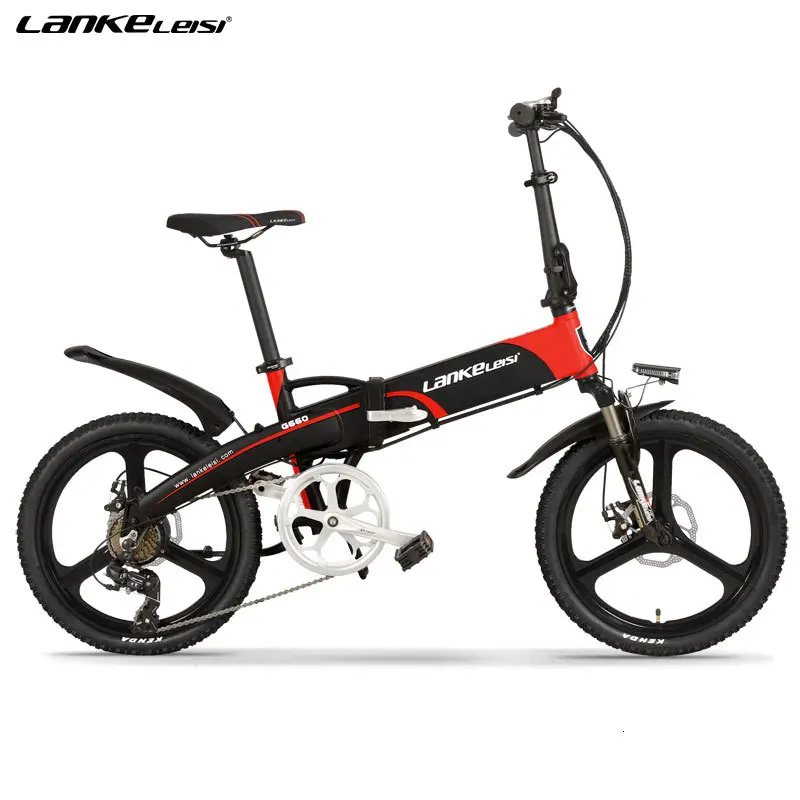 G660-S CE сертификат LANKELEISI 2" электрический велосипед 48 в 400 Вт 13AH L G батарея складной электровелосипед