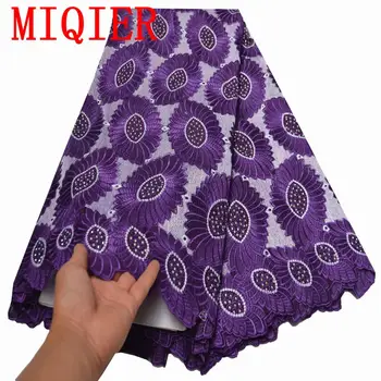 

MIQIER High Quality African nigerian tulle Lace Fabric cotton fabric Damask Lace Fabric Embroidery guipure lace fabric Swiss