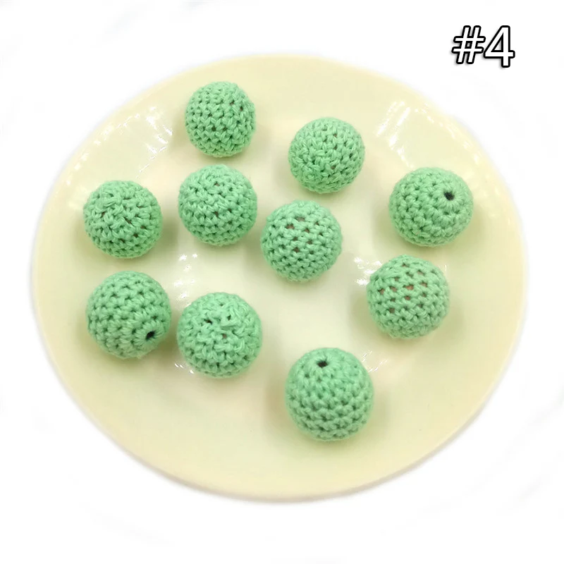 wood teether 4 5 шт. детский прорезыватель, вязаные крючком бусины, 16 мм, деревянный прорезыватель, подвесная детская коляска, аксессуары для детской коляски, зажим для пустышки, деревянная кукла младенца - Цвет: wood teether 4