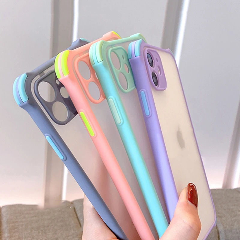Candy Phone Case For Huawei P30 P40 Mate 20 30 Pro Lite E Y8P 2020 Y9A Nova 7 6 SE 7I Shockproof Matte Translucence Cover