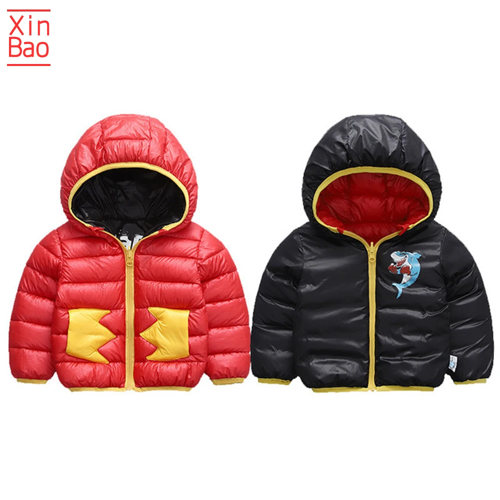XINBAO/ детские пальто; куртки для детей; сезон осень-зима; повседневное пальто с капюшоном; Верхняя одежда для маленьких девочек и мальчиков; парка; Серебристый зимний комбинезон