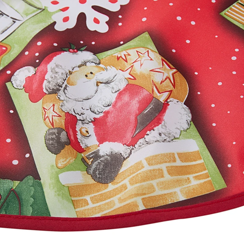 Cartoon Printing Santa Claus Christmas Tree Skirt Christmas Tree Bottom Decoration Diameter Santa Claus