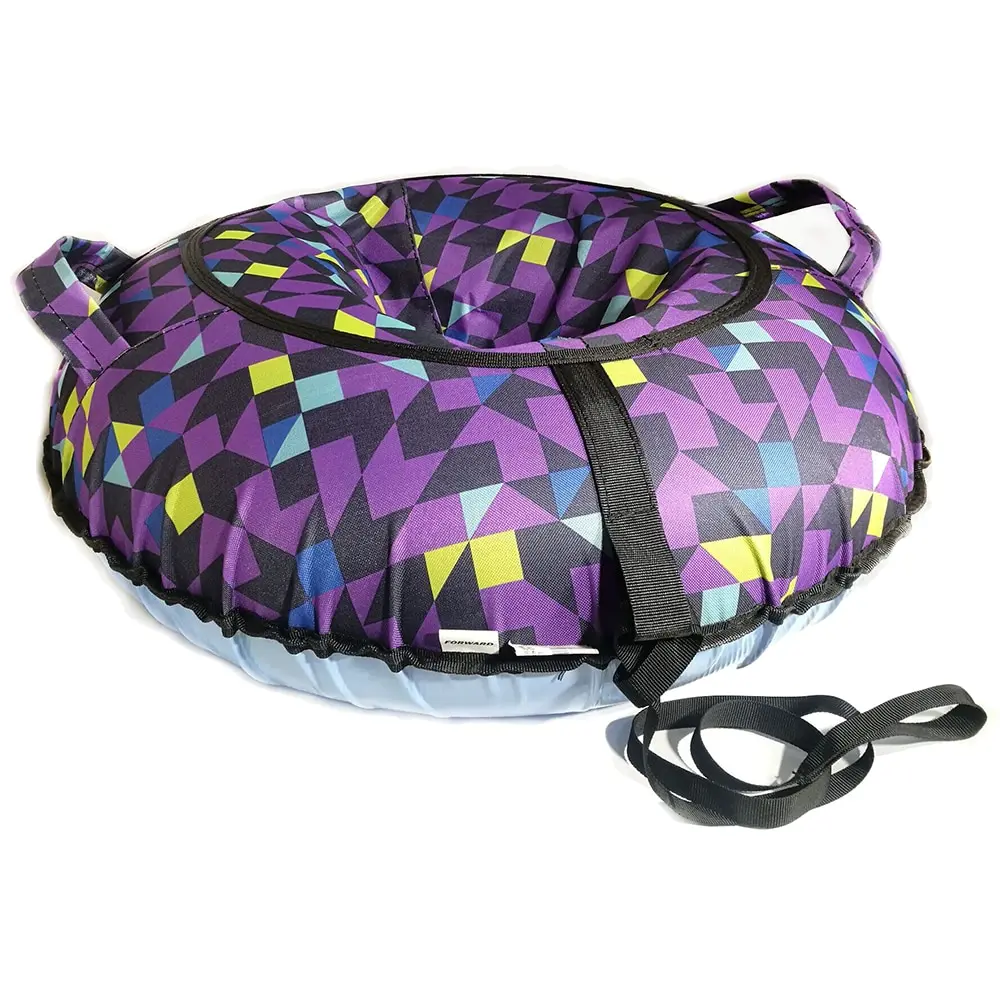 Sled inflatable FORWARD &quotCheesecake Print" Geometry &quot80 cm (КСНВ 8022) Forward Lightweight Durable Reliable Sports Equipment Safety