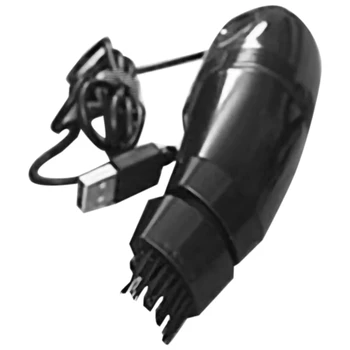 

USB Computer Keyboard Vacuum Cleaner Mini Desktop Dust er Collector Handheld Table Cleaning Tool Black