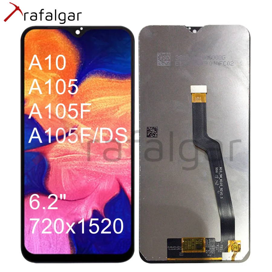 Для SAMSUNG GALAXY A10 A105, ЖК-дисплей, сенсорный экран, дигитайзер, панель в сборе, A105F, для SAMSUNG A105, ЖК-экран, замена