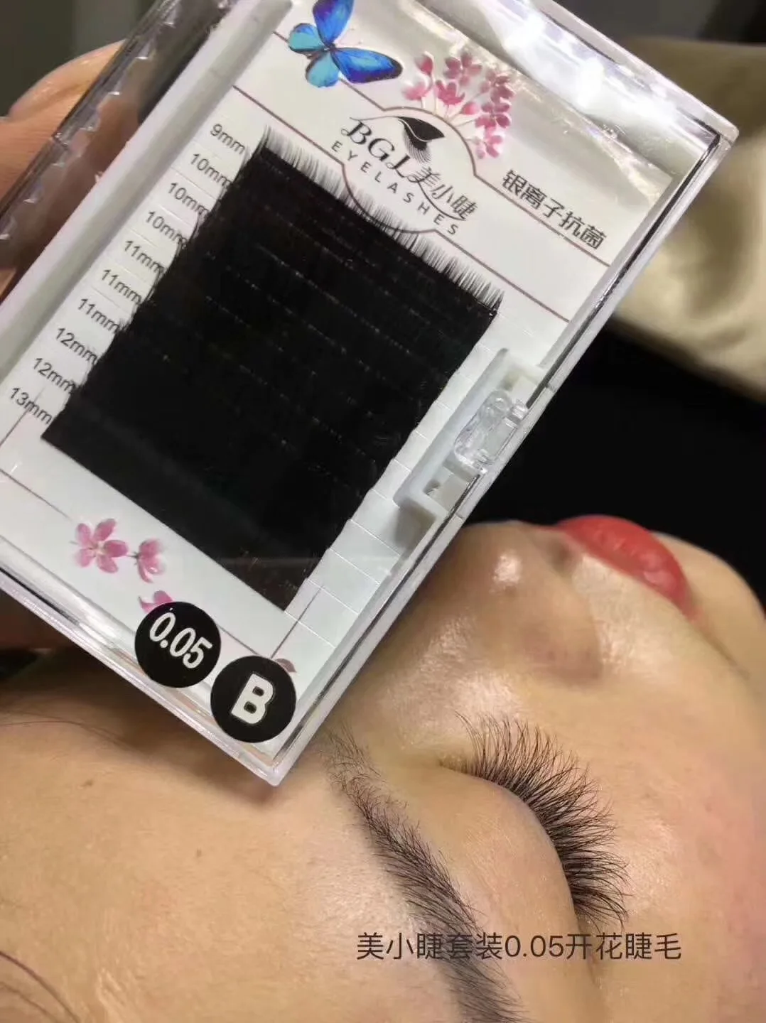 BGL beauty xiao jie dehaier ангора 0,15 ресницы для наращивания нулевого ощущения касания плоских волос супер мягкие двойные острые плоские волосы Silve