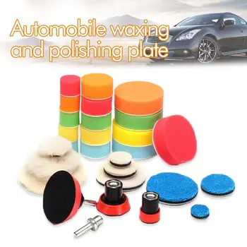 

Vehemo 1/2/3 Inch 29PCS for Cleaning Polish Foam Polish Pad Wax Pad Buffing Car Sanding Polishing Sealing Glaze Waxing Washing