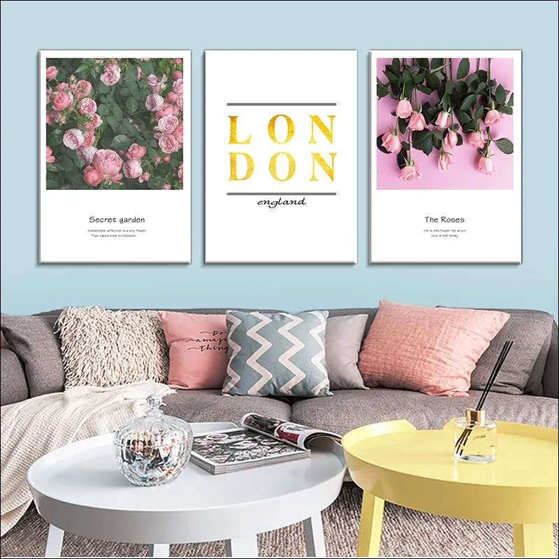 

Still Life Modern Painting Plants Roses Poster Unframed Lette Painting Flower Plants Canvas Framed Decoration Printing 50X70 cm