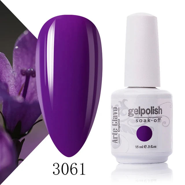 Arte Clavo 131 Colors Gel Polish Nail Gel Varnish Paint Semi Permanent Nails Art Gel Nail Polish For Manicure Top Coat Base Coat 3061