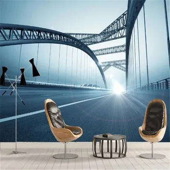 

milofi factory custom wallpaper mural 3D majestic bridge wallpaper mural