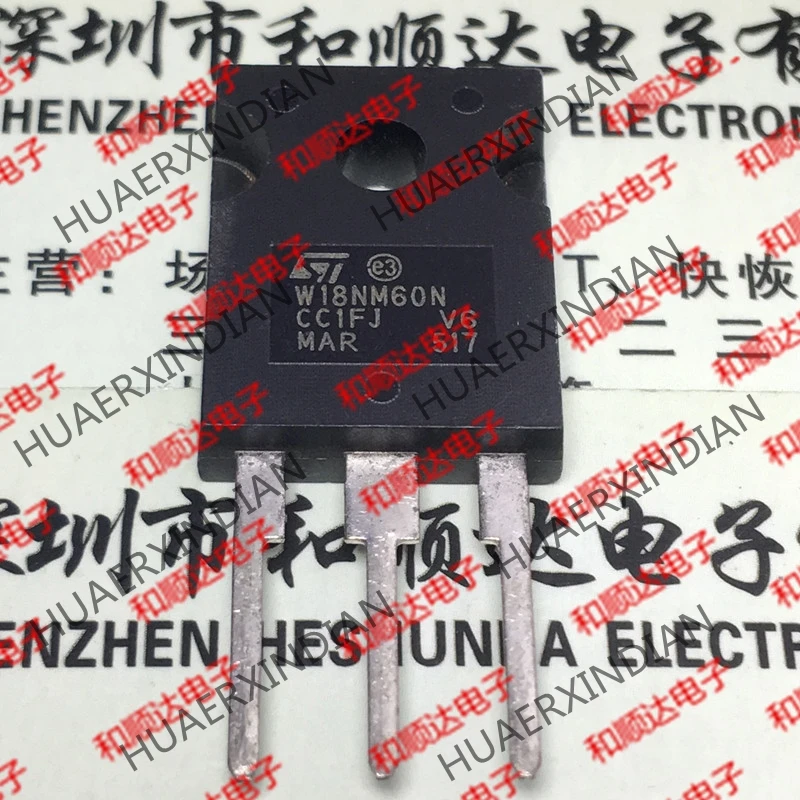 5 шт., новые оригинальные кнопки W18NM60N STW18NM60N-247 650V 13A