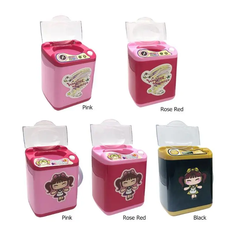Mini Makeup Brush Cleaning Washing Machine Toys Children Housekeeping Toys Pretend Play Kids Toy Beauty Makeup Tools Mini Makeup Brush Cleaning Washing Machine Toys Children Housekeeping Toys Pretend Play Kids Toy Beauty Makeup Tools
