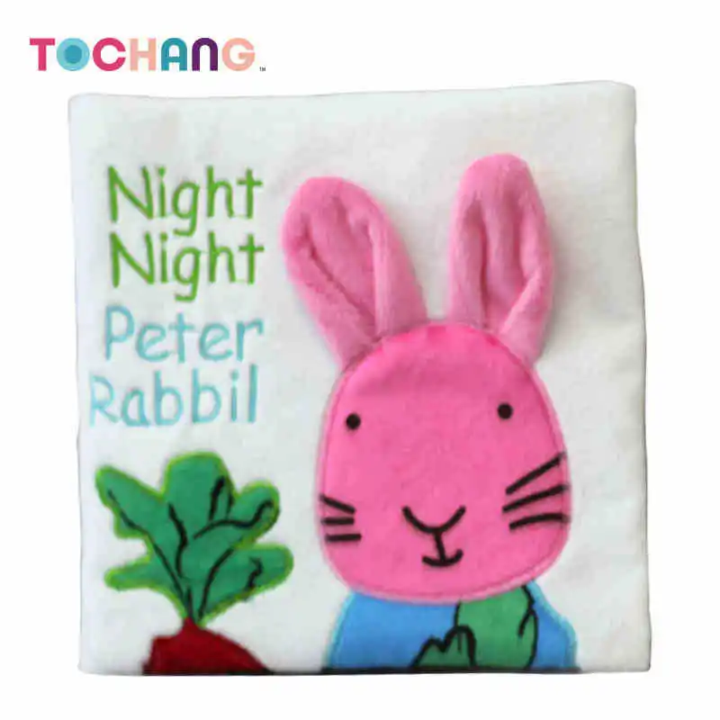 

TOCHANG/tochang Baby Rabbit Cloth Book Tear Rotten xiang zhi Stereo Cloth Book Children Early Education Toy Cloth Book