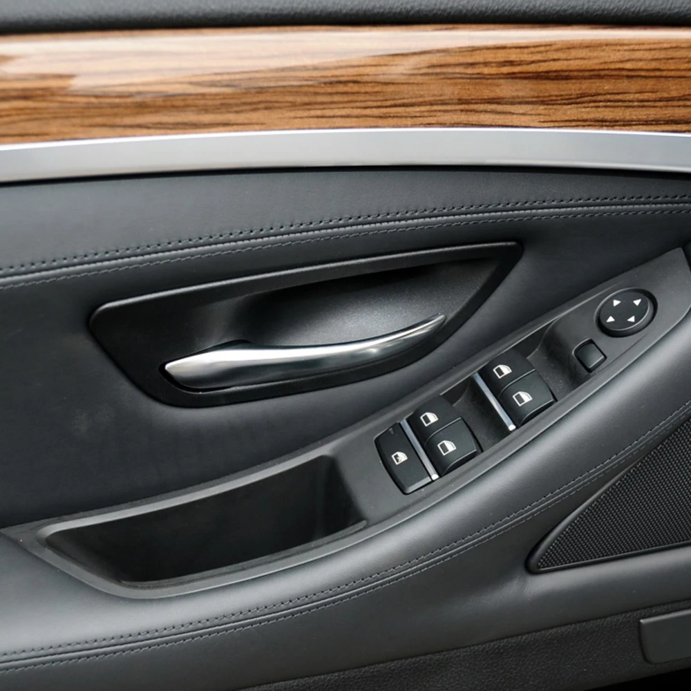 LHD Beige Black Car Interior Door Handle Armrest Panel Pull Trim Cover Set For BMW 5 Series F10 F11 520i 523i 525i 528i 530i car pedals