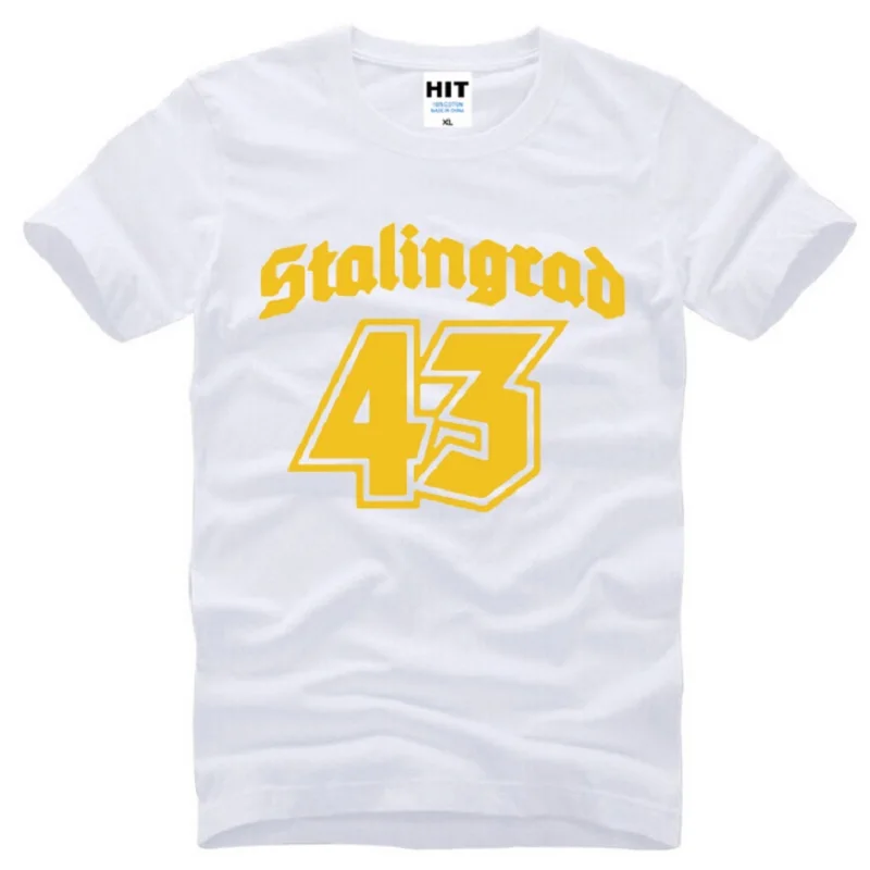 white t shirts 2 Дизайнер Stalingrad 1943 T рубашки мужские хлопковые с коротким рукавом Второй мировой войны мемори мужские футболки модные памятные топы футболки - Цвет: white t shirts 2