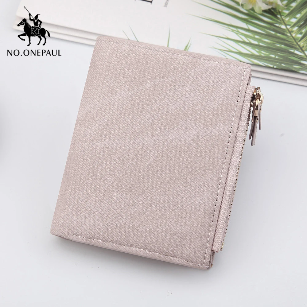 Кошелек NO.ONEPAUL женский короткий многофункциональный бумажник из холщовой ткани в