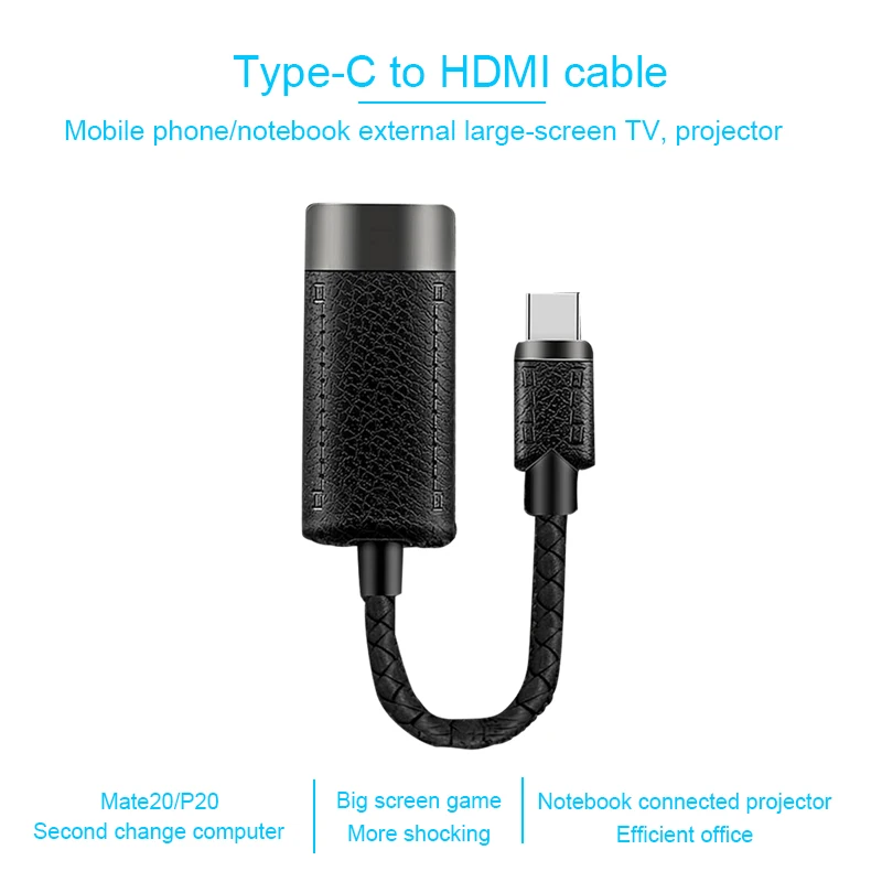 USB C к HDMI кабель usb type C к HDMI 60 Гц кабель мужчин и женщин адаптер для MacBook2016/huawei Matebook/Smasung S8 Hdmi Usb-c