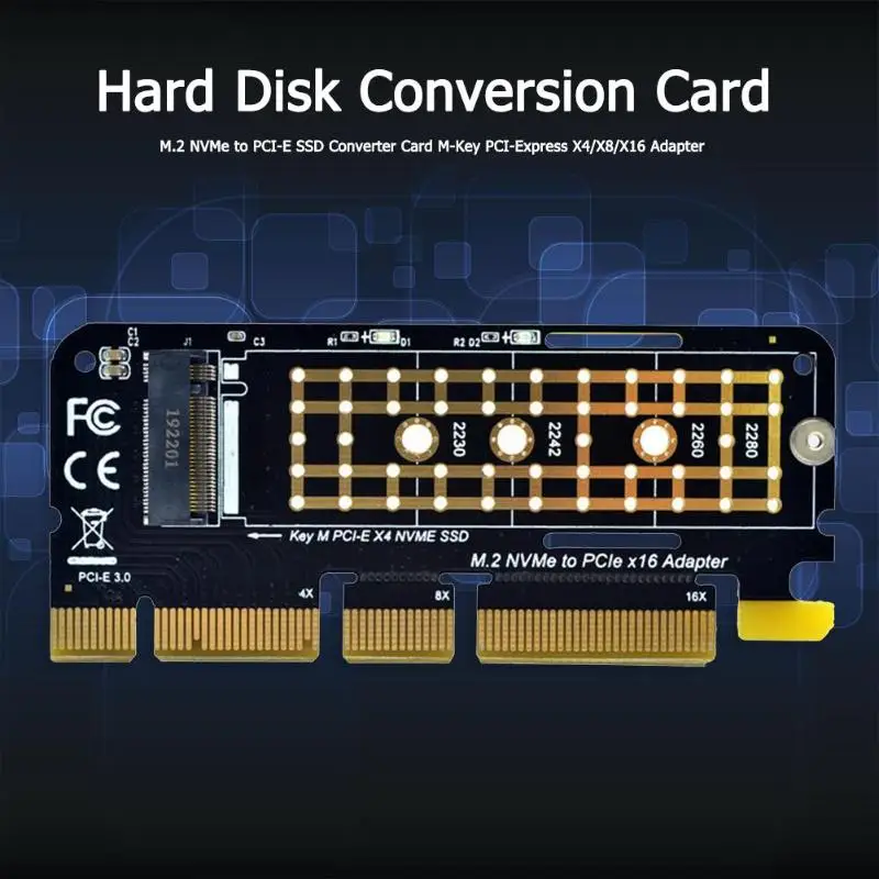 M.2 NVMe к PCI-E конвертер SSD карта M-Key PCI-Express X4/X8/X16 адаптер