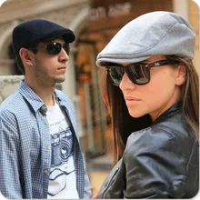 Мужская и Женская шерстяная Кепка-берет, художественная Ретро бейсболка, Кепка для гольфа, вождения, солнцезащитная Кепка, унисекс, мужская и женская плоская кепка