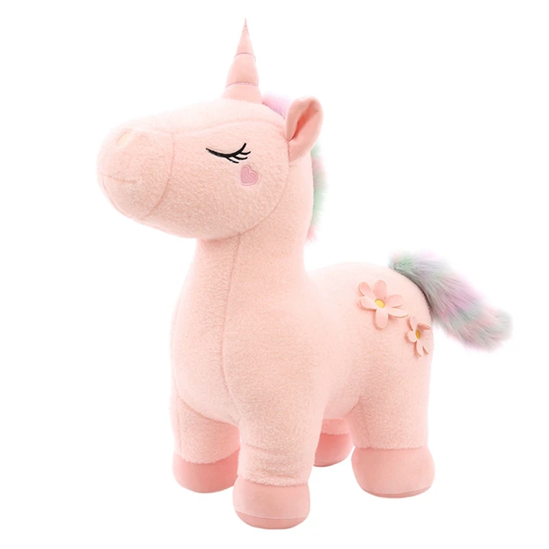 Набивная детская игрушка в виде животного Куклы Kawaii мультяшный Радужный Единорог плюшевые игрушки для детей подарок на день рождения