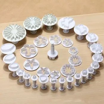 

33Pcs Fondant Cake Decorating Sugarcraft Plunger Cutter Tools Mold Mould Cookies