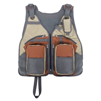 

Camping Outdoor Fishing Vest Men Breathable Swimming Life Multi-Pockets Jacket Safety Waistcoat Survival Utility Vest Colete