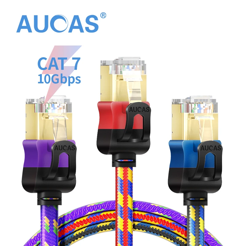 

Free Shipping China Post 3Pcs/Lot 1 meter CAT7 CAT6A Flat Patch Cord Cable for RJ45 lan cable