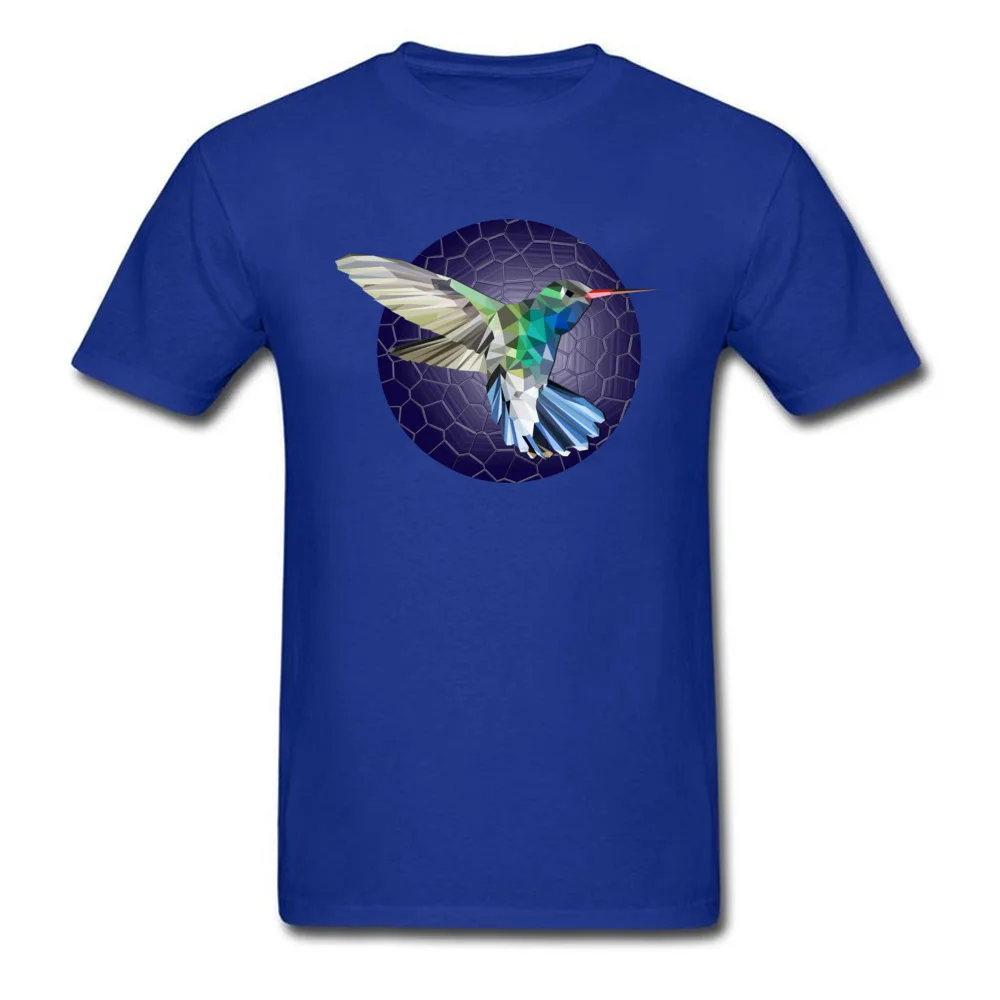 Hummingbirds night T-shirts Short Sleeve Design Funny Men Summer Tops & Tees Design Tops Shirt Round Collar Pure Cotton Hummingbirds night blue