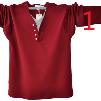 

Long-sleeved T-shirt male 2019 new black cotton round neck casual top