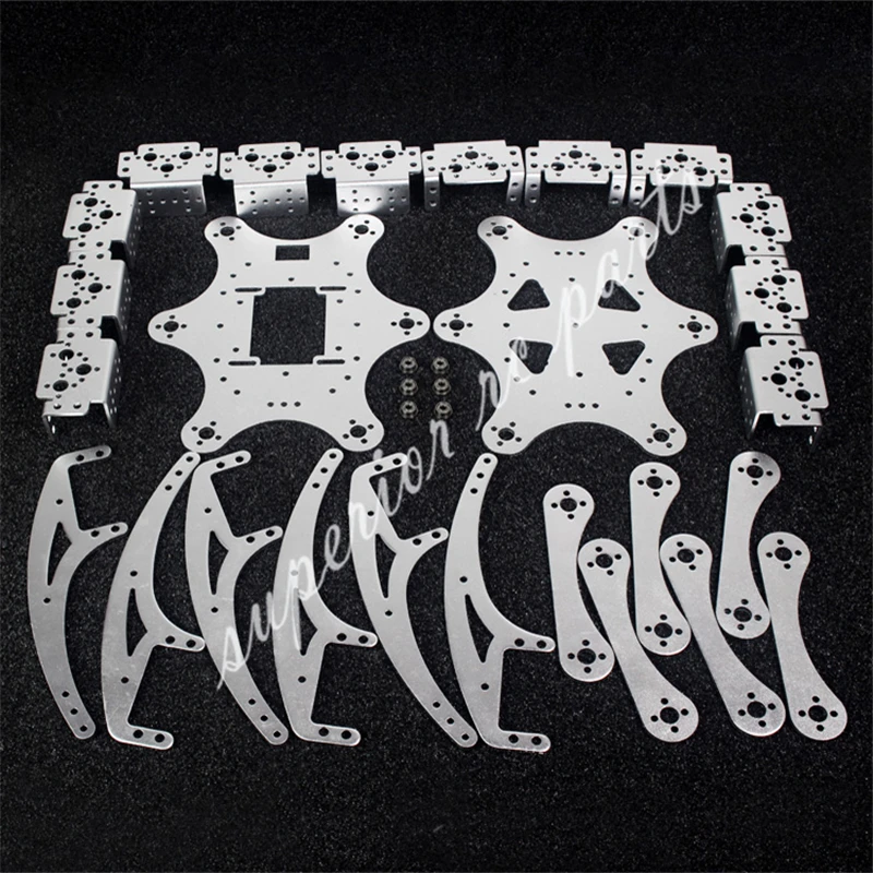 18 DOF алюминиевый Hexapod Spider Six 3DOF комплект рамок робота с шарикоподшипником