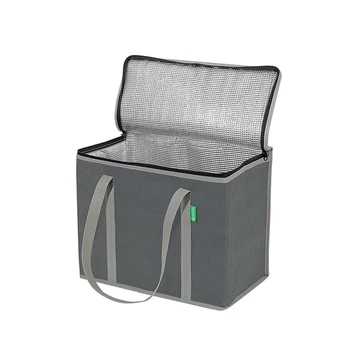 

Lunch Shopping Reusable Cooler Foldable Pouch Insulated Picnic Bag Food Storage Non-woven For Beach With Handles Work Grocery