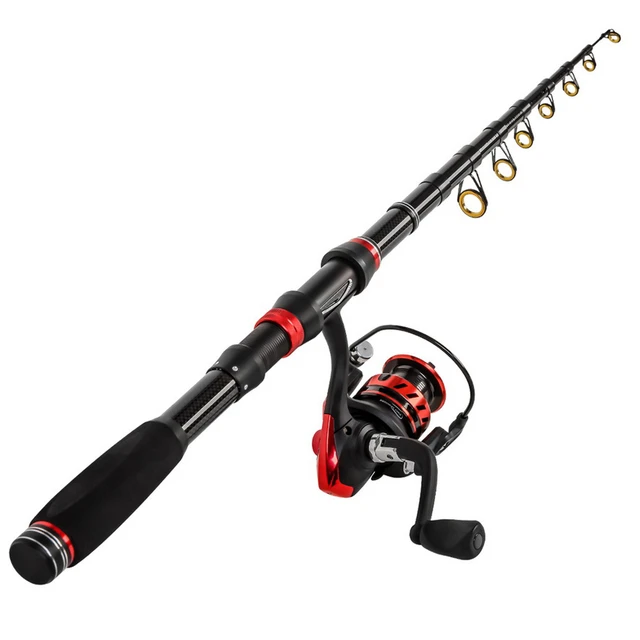 Telescopic Fishing Rod Reel Combo  Telescopic Short Fishing Rod - New  1.5m-3.0m High - Aliexpress